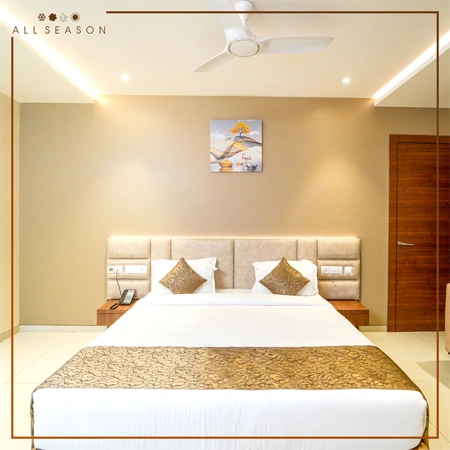 All Seasons Stay – A thoughtfully designed 3-star hotel in Lucknow, offering premium rooms, exceptional service, and a prime location, making it a top choice among the best hotels in Lucknow.